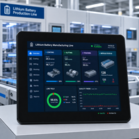 Pantalla Táctil Programable Mochuan HMI PLC de 9.7'' M010 para Monitor de Nivel de Agua Inalámbrico Solar Modbus