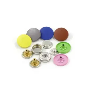 Custom Logo Size Color Buttons Metal Press Snap Fastener Stud Brass Snaps Button For Clothing