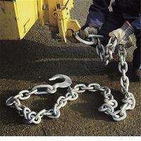 Cadena de Remolque de Alta Resistencia de 1/4" x 12 Pies con Ganchos para Remolcar y Asegurar Carga de Camiones