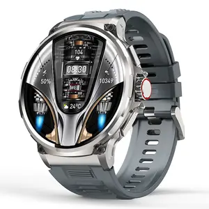 1.85 pollici schermo rotondo robusto orologio intelligente V69 710mah Ultra grande batteria all'aperto esercizio tattico Smartwatch impermeabile per gli uomini