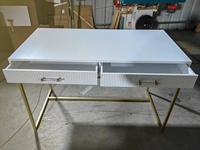 Table basse élégante et moderne à 2 tiroirs pliables pour le salon, commode à tiroirs