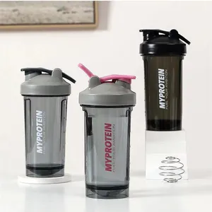 Liquidificador personalizado de plástico, garrafa clássica para treino, proteína transparente para academia e fitness 500ml