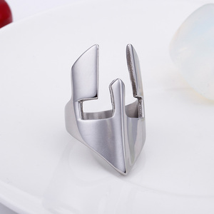 Nuevo diseño de anillos de acero inoxidable, retro especial casco espartano Gladiador caballo anillo de <span class=keywords><strong>hombre</strong></span>/ - Product Image 4