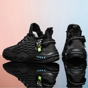 Новые дышащие тонкие белые спортивные кроссовки, летняя корейская версия, легкие, для отдыха, с мягкой подошвой, нескользящие, повседневные. - Product Image 5