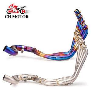 Sistema de Escape CHMotor Slip-on para Honda CBR650R <span class=keywords><strong>CB650R</strong></span> CBR650F CB650F 2014-2025, Tubo Frontal de Acero Inoxidable de 51MM - Product Image 1