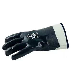 ถุงมือป้องกันความปลอดภัยสำหรับงานหนัก ขายส่ง ถุงมือเคลือบไนไตรล์กันน้ำมัน สำหรับงานกู้ภัย ขายส่งจากโรงงานโดยตรง ปรับแต่งได้ - Product Image 6