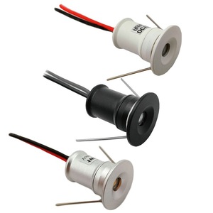 Mini spots <span class=keywords><strong>LED</strong></span> encastrés réglables DC12V 1W, petits éclairages de plafond pour vitrine, armoire, placard, IP65, anti-éblouissement, en aluminium - Product Image 1