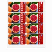 Étiquette personnalisée pour fruits, autocollant imperméable pour emballage de produits, avec impression de drapeau national, rouleau d'autocollants avec logo