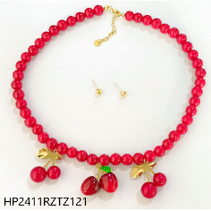 Set di gioielli fatti a mano da donna con motivo intrecciato in rame placcato oro e zircone in stile Vintage accessori Casual per regali - Product Image 1