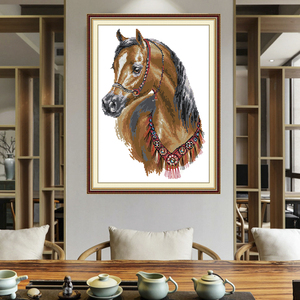 2025 NKF New Arabian Horsemt HD impreso <span class=keywords><strong>punto</strong></span> <span class=keywords><strong>de</strong></span> <span class=keywords><strong>cruz</strong></span> decoración del hogar/regalo/juegos <span class=keywords><strong>de</strong></span> bordado <span class=keywords><strong>de</strong></span> arte DIY al por mayor y personalización - Product Image 1