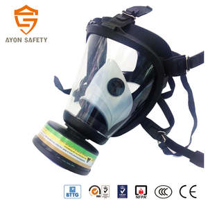 <span class=keywords><strong>Respirator</strong></span> wajah penuh silikon, penutup kepala Gas mencegah keamanan asap asap setengah wajah dapat digunakan kembali jenis kartrid - Product Image 3