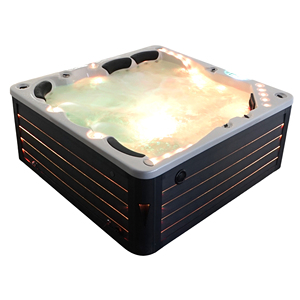 Sang trọng Acrylic Vỏ bồn tắm nước nóng ngoài trời hồ bơi <span class=keywords><strong>Spa</strong></span> bên massage tắm - Product Image 3