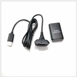 X קופסא 360 סוללה בקר אלחוטית + סוללה בקר x box360 + כבל טעינה - Product Image 2