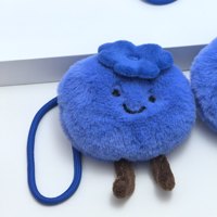 Porte-clés en peluche Myrtille Mignonne et Créative, Pendentif de Sac, Petits Ornements, Remplissage 100% Coton PP, Personnalisable pour Femme - Vente en Gros