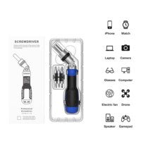 Kit de tournevis universel à cliquet 13-en-1, 12 embouts CRV, manche triangulaire en acier, DIY, logo personnalisé OEM, réparation professionnelle