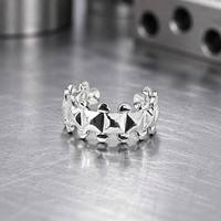 Beimai OEM Klassischer 18K Vergoldeter Edelstahl Verstellbarer Flügel-Offener Ehering für Geschenk & Party