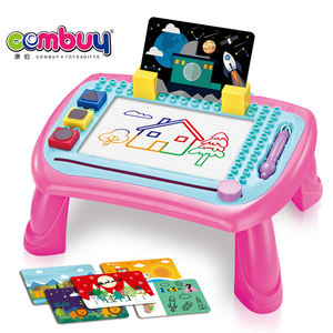 Обучающая доска для письма, игрушки <span class=keywords><strong>2</strong></span> в 1, Детский конструктор - Product Image 2