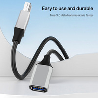 Câble d'extension de veste en PVC de haute qualité 0.5m USB3.0 Type femelle B mâle Port carré Scanner câbles de données d'ordinateur 12 mois