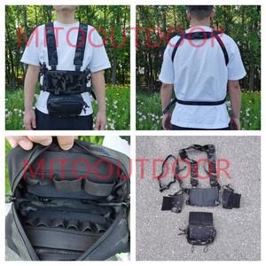 Siap untuk dikirim <span class=keywords><strong>Molle</strong></span> luar ruangan rompi latihan kantong sabuk keselamatan tas Crossbody <span class=keywords><strong>Harness</strong></span> taktis Rig dada - Product Image 2