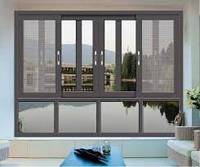 Fenêtre en aluminium à double coupure thermique en verre standard de l'Amérique coupe-vent Windows coulissant pour des maisons