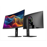 Moniteur de bureau incurvé LED 4K HDR 120Hz de 34 pouces grand écran avec 99% SRGB pour usage professionnel