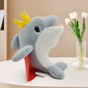 Super doux nouveau dauphin requin en peluche personnalisable ODM mariage jeter poupée cadeau main lettre PP coton brodé <span class=keywords><strong>Aquarium</strong></span> - Product Image 4