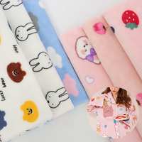 Vêtements de maison en gros de Chine, couverture de matelas 40% polyester 60% coton 280gsm 300gsm tissu polaire de flanelle teint en fil/