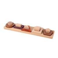 Rompecabezas Tangram de madera educativos para niños de 2 a 4 años, juego de bloques de madera geométricos, juguete de aprendizaje divertido