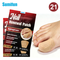 21 Pièces pour le Traitement Nocturne et la Protection Diurne – Patchs de Renouvellement des Ongles