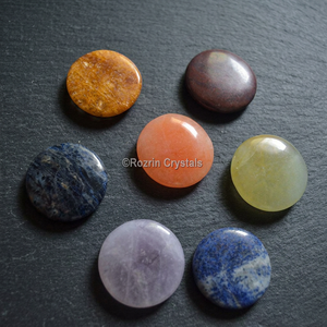 Rozrin <b>Crystals</b> Carved Gemstone Love Theme <b>Chakra</b> <b>Set</b> 028 for Feng Shui Art Collectible Meditation - Product Image 5