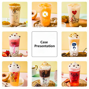 <span class=keywords><strong>Vasos</strong></span> Desechables de Plástico Transparente con Tapa en Forma de U, Personalizables con Logotipo, Ecológicos, de Pared Simple, PP Esmerilado, para Café, Leche y Té, Marca Bocai - Product Image 4