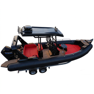 RIB760 Bote Neumático <span class=keywords><strong>de</strong></span> Casco Rígido <span class=keywords><strong>de</strong></span> 7.6m, <span class=keywords><strong>Yate</strong></span> Deportivo <span class=keywords><strong>de</strong></span> Hypalon y Fibra <span class=keywords><strong>de</strong></span> Vidrio para 15 Personas, para Crucero y Pesca, con o sin Motor - Product Image 4