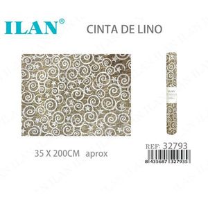 Nastro di Lino Ilan 35 X 200Cm in Rotolo per Decorazioni e Artigianato - Product Image 1