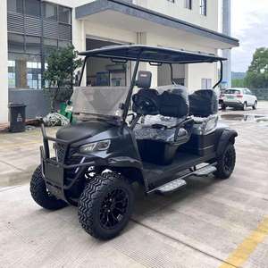Voiturette de golf électrique 4 places 4KW moteur américain à haut rendement 48V-72V batterie LCD écran tactile freins hydrauliques pneus tout-terrain - Product Image 5