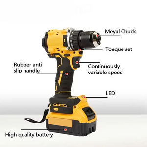Trapano a percussione 20V MAX da 1/2 pollice, senza fili e brushless, compatto con 2 impostazioni di velocità e funzione speciale a velocità variabile - Product Image 2