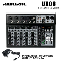 Système audio professionnel pour DJ, table de mixage 6 canaux, vente flash avec Bluetooth pour bars et soirées, équipement audio