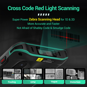 Thiết Bị Thu Thập Dữ Liệu GSM Android 11 NFC 64G Máy Quét Mã Vạch Zebra Pda Công Nghiệp Máy Quét Mã Vạch RFID UHF PDA Chắc Chắn IP68 - Product Image 3