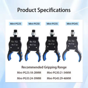Mini Pinza Neumática Industrial para Accesorios de Robot, Detección Magnética de Tubos Preformados para Construcción, PG25 Arc Chuc - Product Image 2