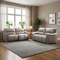 Modernes Komfortables Power Zero Wall Relaxsofa-Set Wohnzimmer Heimeinrichtungs-Set mit Elektrischer Verstellung Echtleder-Couch