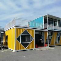20 conteneurs de bureau préfabriqués détachables de 40 pieds, maisons mobiles en acier à emballage plat avec installation facile