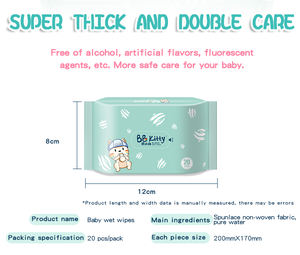 BB Китти спанлейс ткани детские влажные салфетки нетканые ткани оптом одноразовые салфетки для ребенка - Product Image 3