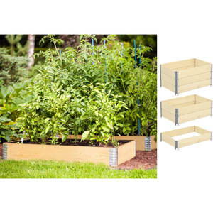Fioriera Quadrata Pieghevole Ecologica Personalizzata con Foro di Drenaggio 120 X 80 X <span class=keywords><strong>20</strong></span> <span class=keywords><strong>cm</strong></span> Supporto per Piante in Legno Naturale - Product Image 1