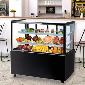 Hộp trưng bày bánh thương mại 1.8m với kính cường lực di động trưng bày cho Bánh Mì Bánh Ngọt tủ lạnh trưng bày cho bánh - Product Image 4