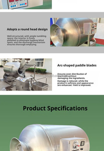 Stainless Steel Vacuum Tumbler Meat Mixer Meat Marinating <b>Machine</b> for Food Processing - Product Image 5