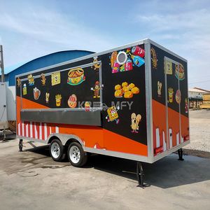 Camion de restauration mobile pour café et bière, construction en fibre de verre, cuisine entièrement équipée pour les en-cas, les bonbons, les chips, utilisation en extérieur - Product Image 5