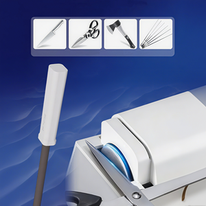 Aiguiseurs de couteaux électriques professionnels avec guides d'angle de précision Fentes à 4 étages Tige d'affûtage de couteaux cachés - Product Image 2