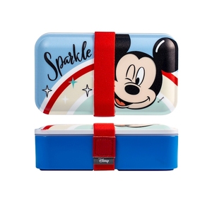 Lonchera Bento de Mickey Mouse, Diseño Brillante de Polipropileno, Contenedor de Comida para Niños - Product Image 1
