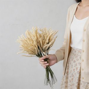 CallaFloral <b>Artificial</b> Grain Spike Beige Plastic Wedding Decoration Home Decor INS Style <b>Bouquet</b> YC1082 - Product Image 1