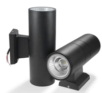 6W 10W 20W nordique salon balcon luminaire IP65 Cob extérieur haut vers le bas double tête cylindre LED applique murale