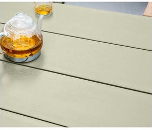 2024 vente chaude Patio rectangle ensemble <span class=keywords><strong>de</strong></span> Table <span class=keywords><strong>jardin</strong></span> extérieur <span class=keywords><strong>imitation</strong></span> <span class=keywords><strong>bois</strong></span> Table à manger chaises ensemble cour salle à manger ensemble <span class=keywords><strong>de</strong></span> meubles - Product Image 4